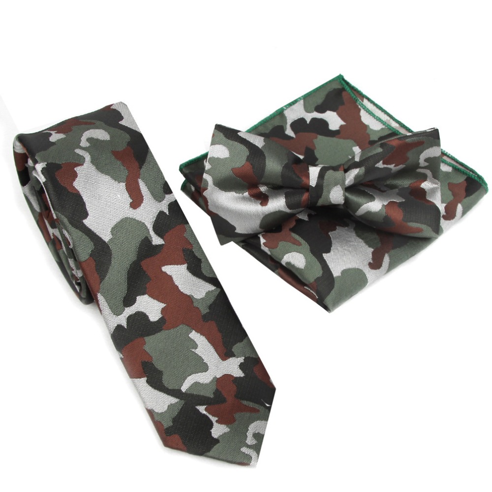 Skinny Tie Men - Set di Cravatte a Farfalla Slim