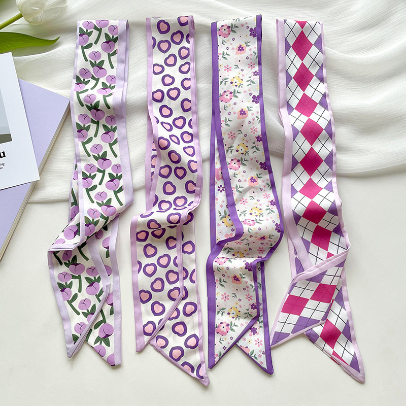 Ascot Neck Scarf - Nuovo lusso stretto corto sciarpa di