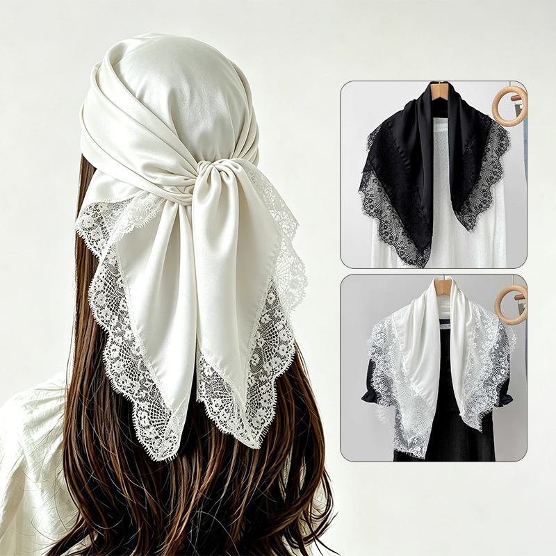 Head Wrap Turban - Foulard Quadrato 70x70cm da Donna con