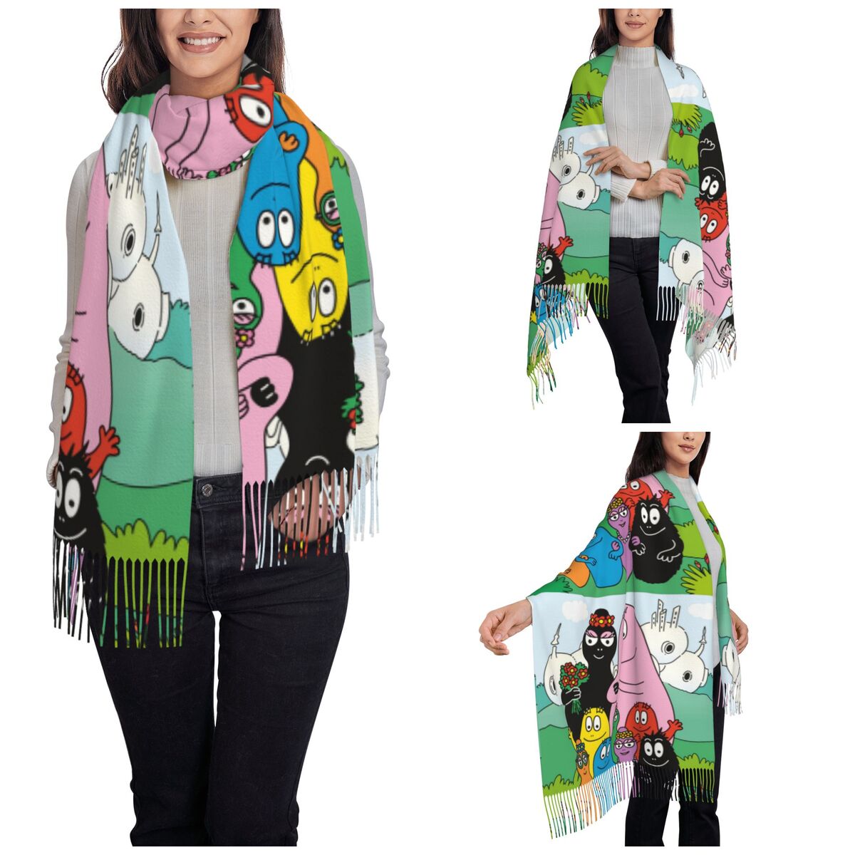 Les Barbapapa Famiglia Scialli - Pashmina Wrap Large recensione e prezzo