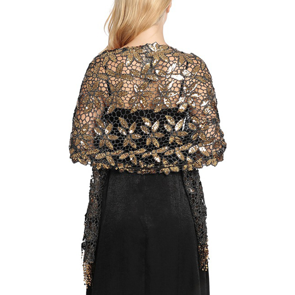 Scialle di pizzo con paillette - Stole Wedding Shawl recensione e prezzo